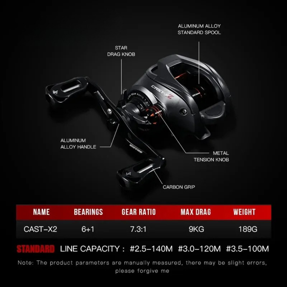 7.3:1 Baitcasting Fishing Reel