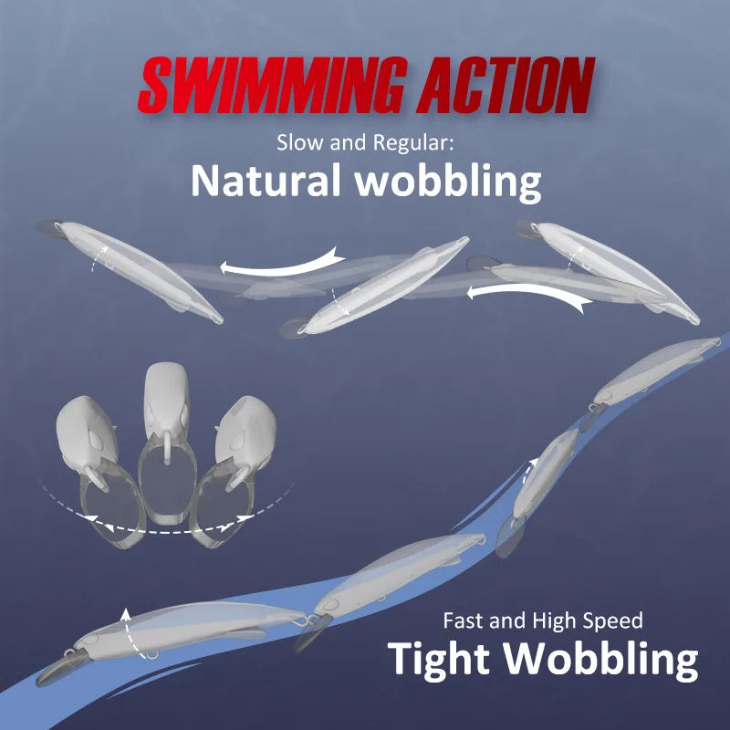 Heavy Sinking Minnow Fishing Lure
