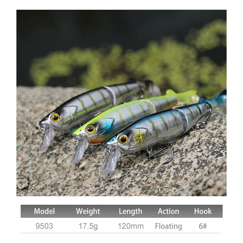 Jointed Floating Minnow Fishing Lure
