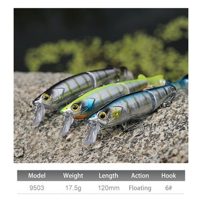 Jointed Floating Minnow Fishing Lure