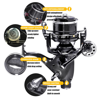 27kg Max Drag Spinning Fishing Reel