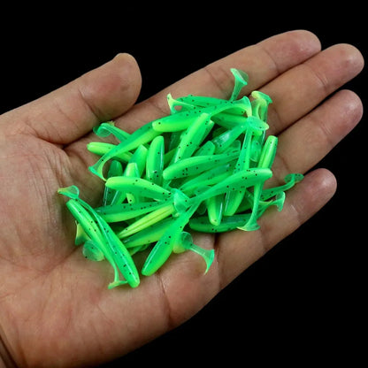 Micro Soft Plastic Fishing Lures – Trout & Freshwater Baits 50pcs
