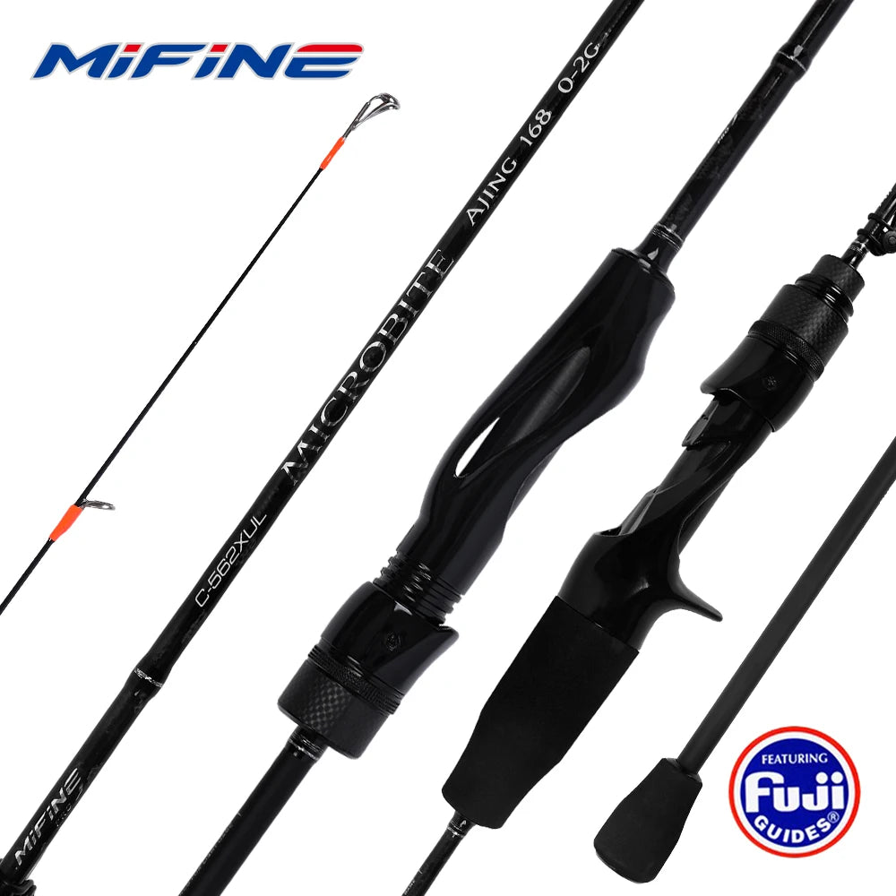 MIFINE Microbite Ultralight Fishing Rod – 0-10g Spinning & Casting