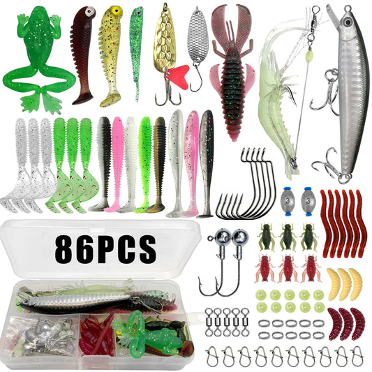 Complete Fishing Lure Kit – Multi-Lure Tackle Set for Bass, Trout & Pike
