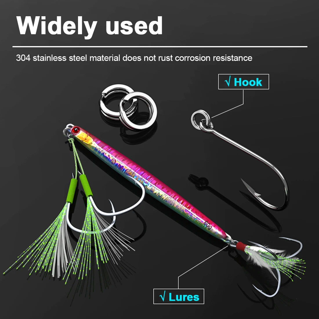 Stainless Steel Fishing Split Rings