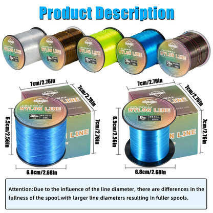 500m Nylon Monofilament Fishing Line