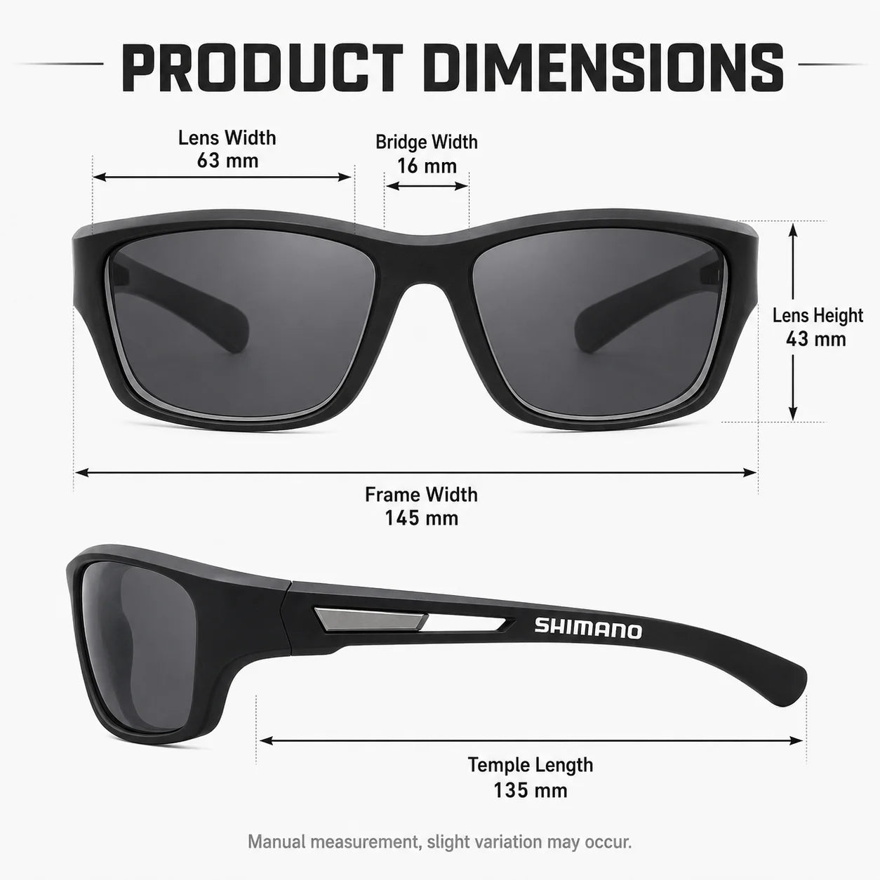 SHIMANO Polarized Fishing Sunglasses – UV400 Outdoor Fishing Eyewear