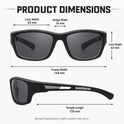 SHIMANO Polarized Fishing Sunglasses – UV400 Outdoor Fishing Eyewear