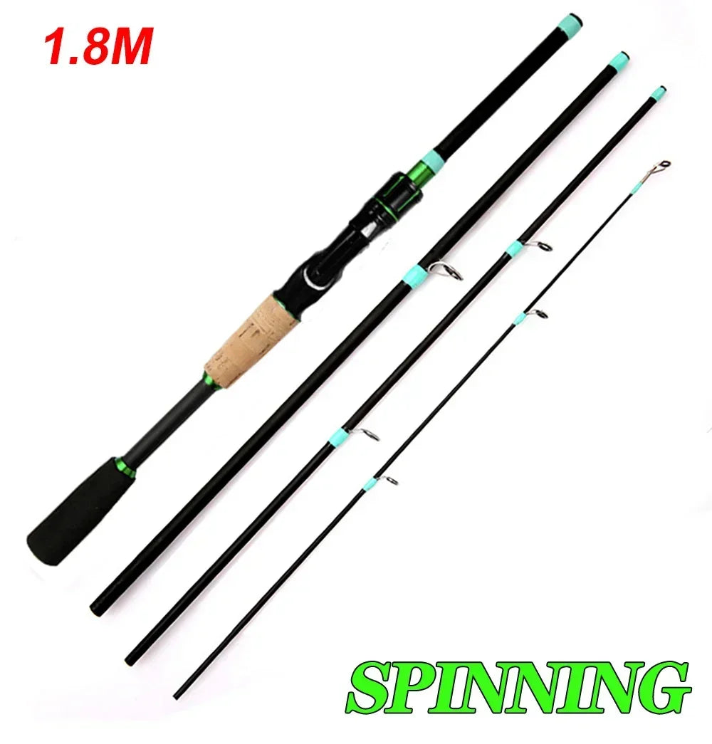 JDMANGLERS Carbon Travel Spinning & Casting Rod – 1.8M / 2.1M