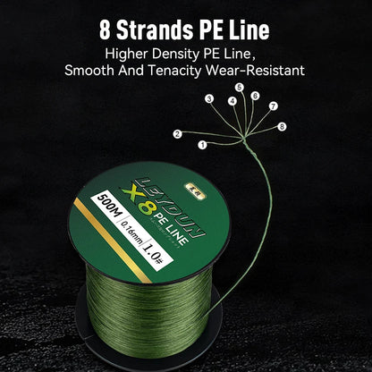 8-Strand Braided PE Fishing Line