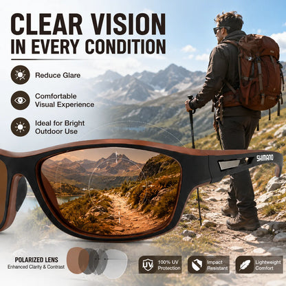 SHIMANO Polarized Fishing Sunglasses – UV400 Outdoor Fishing Eyewear