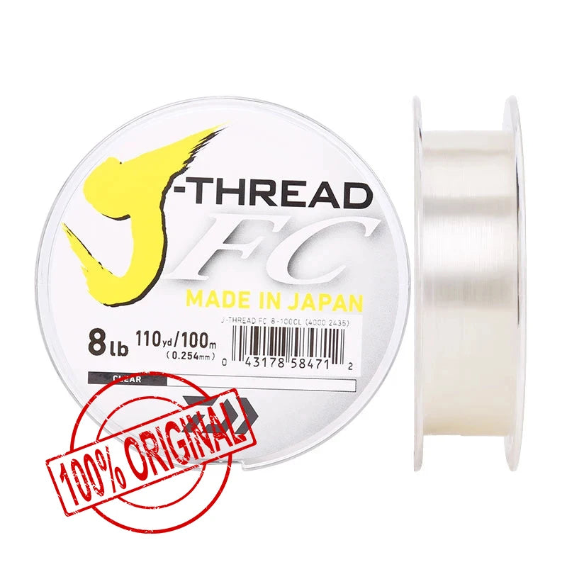 Daiwa J-Fluoro Fluorocarbon Fishing Leader Line – 4lb–80lb