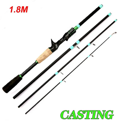 JDMANGLERS Carbon Travel Spinning & Casting Rod – 1.8M / 2.1M