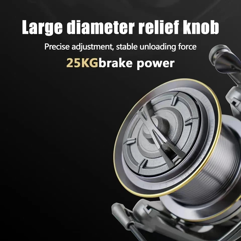 Heavy-Duty Stainless Steel Spinning Reel