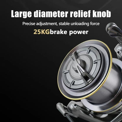 Heavy-Duty Stainless Steel Spinning Reel