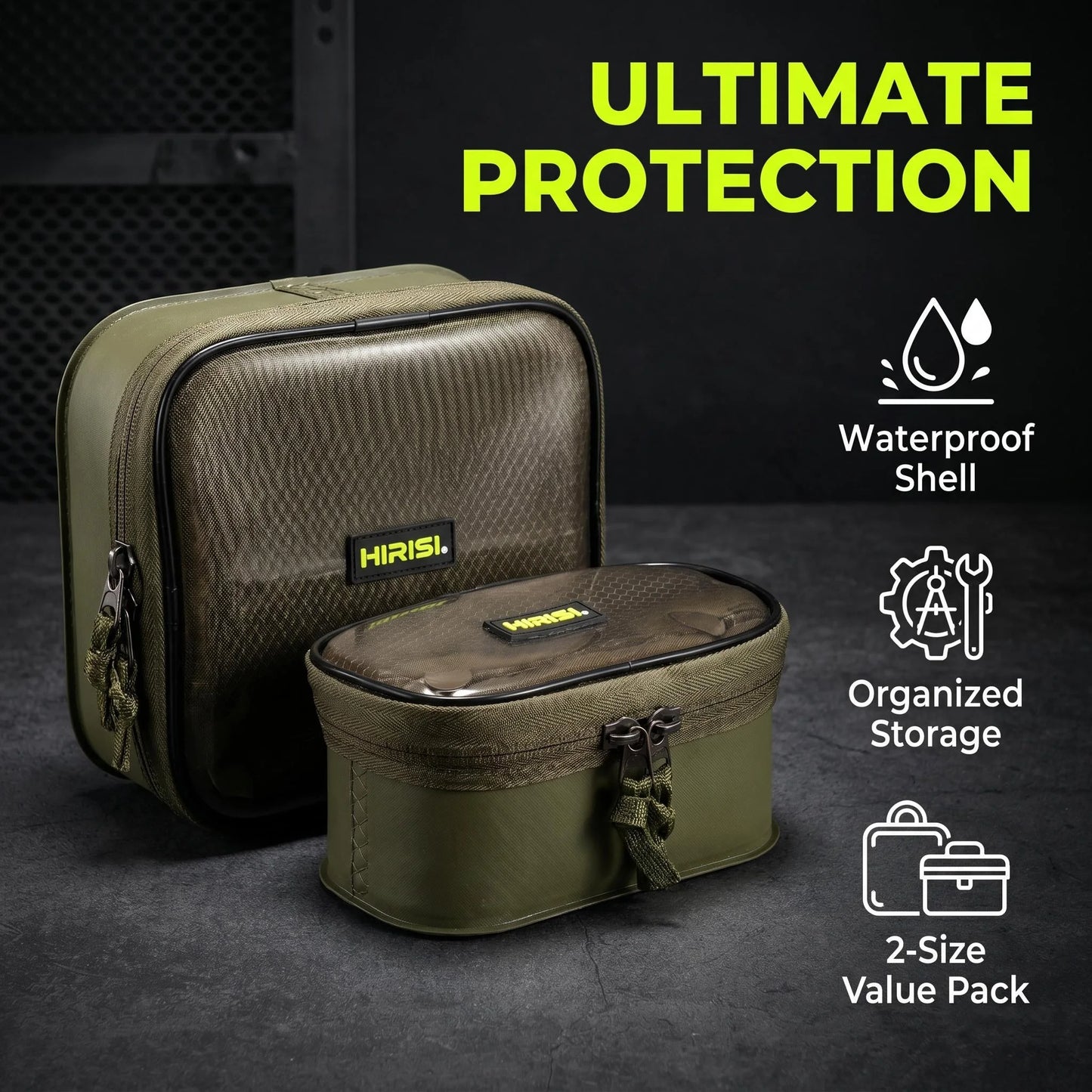 Waterproof EVA Fishing Tackle Storage Bag