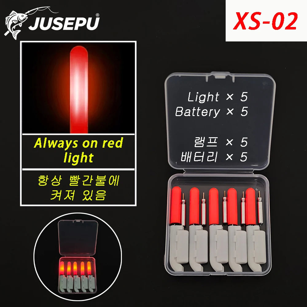 LED Fishing Rod Tip Bite Alarm Lights – 5 Pack