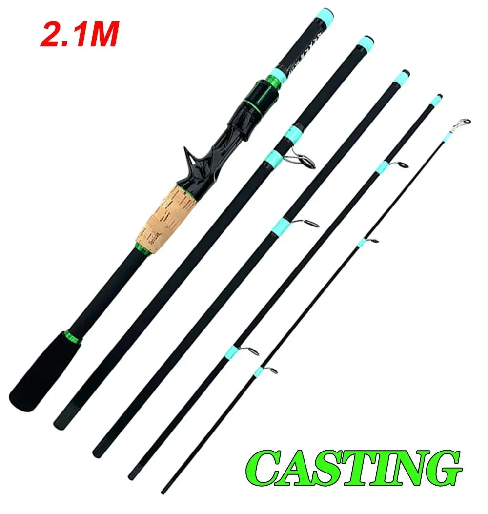JDMANGLERS Carbon Travel Spinning & Casting Rod – 1.8M / 2.1M