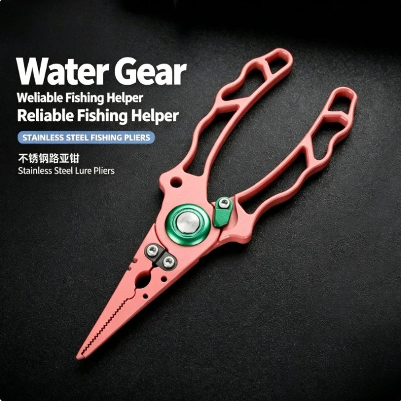 Stainless Steel Fishing Pliers – Hook Remover, Split Ring & Line Cutter