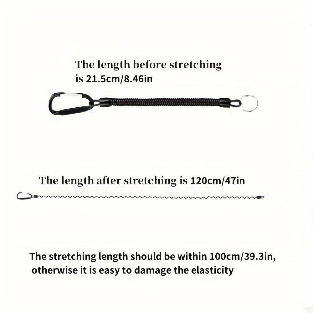 Retractable Coil Keychain Safety Strap