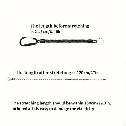 Retractable Coil Keychain Safety Strap