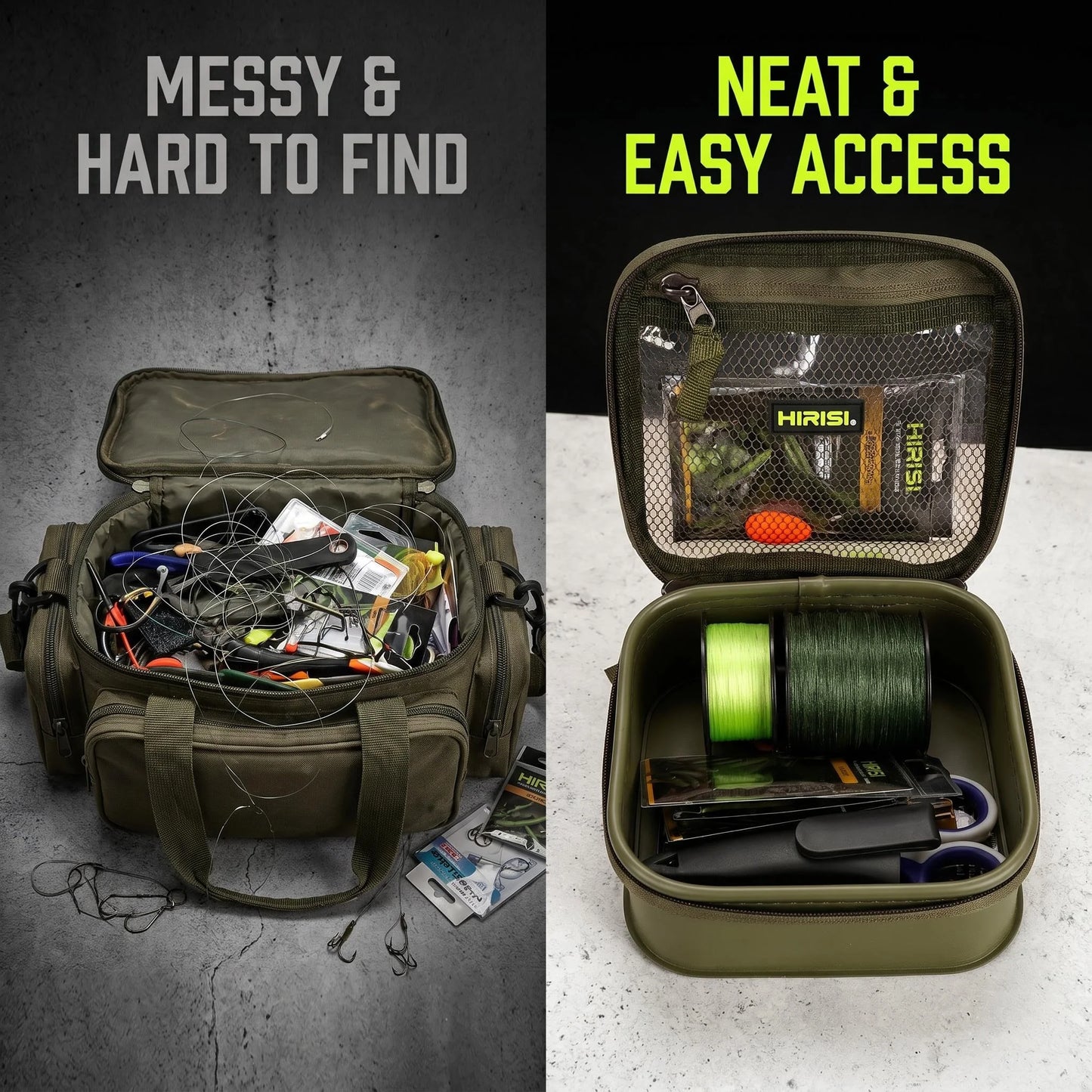 Waterproof EVA Fishing Tackle Storage Bag