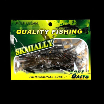 Micro Soft Plastic Fishing Lures – Trout & Freshwater Baits 50pcs