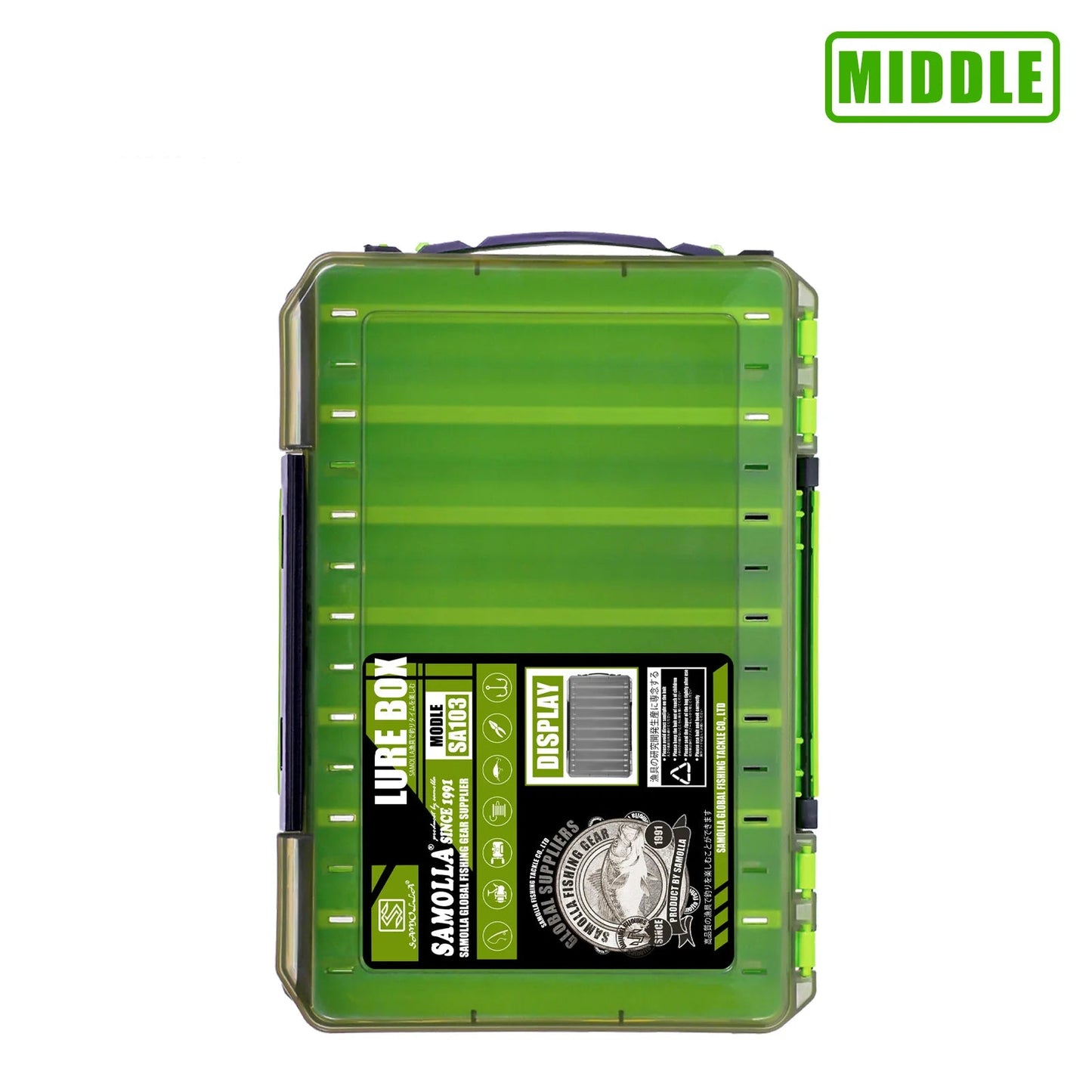 Double-Sided Fishing Tackle Organizer Box