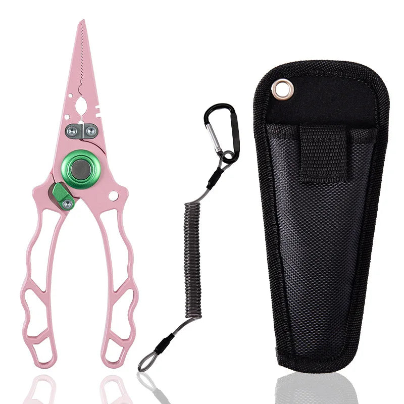 Stainless Steel Fishing Pliers – Hook Remover, Split Ring & Line Cutter