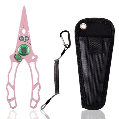 Stainless Steel Fishing Pliers – Hook Remover, Split Ring & Line Cutter