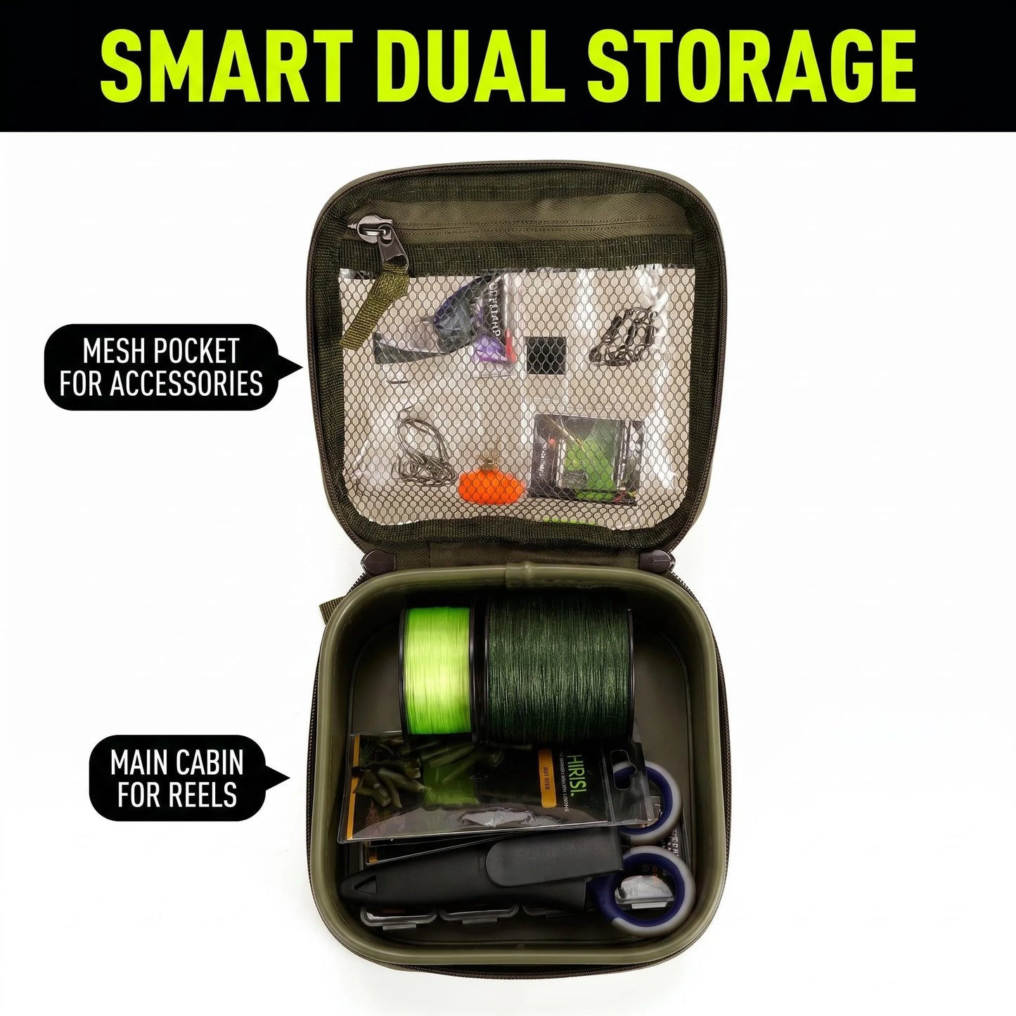 Waterproof EVA Fishing Tackle Storage Bag
