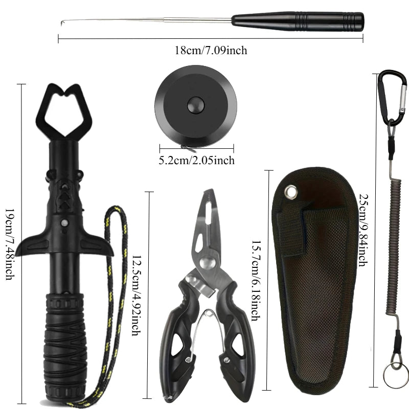 Fishing Pliers & Fish Lip Gripper Tool Set – Hook Remover