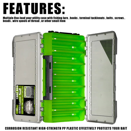 Double-Sided Fishing Tackle Organizer Box