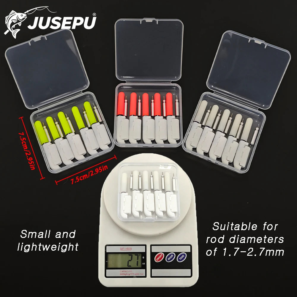 LED Fishing Rod Tip Bite Alarm Lights – 5 Pack