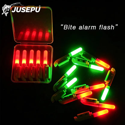 LED Fishing Rod Tip Bite Alarm Lights – 5 Pack