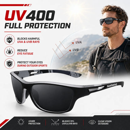 SHIMANO Polarized Fishing Sunglasses – UV400 Outdoor Fishing Eyewear