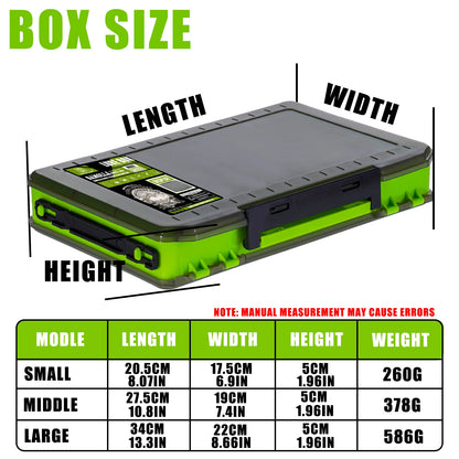 Double-Sided Fishing Tackle Organizer Box