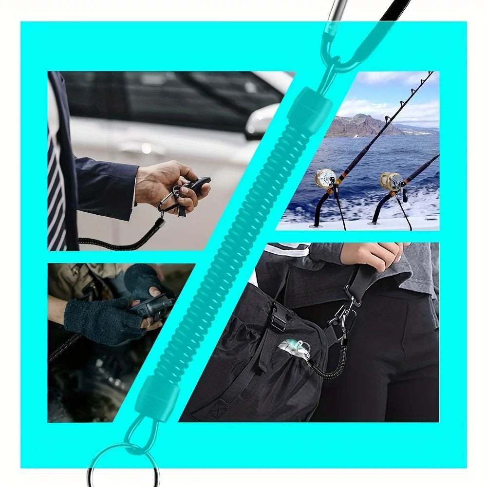 Retractable Coil Keychain Safety Strap