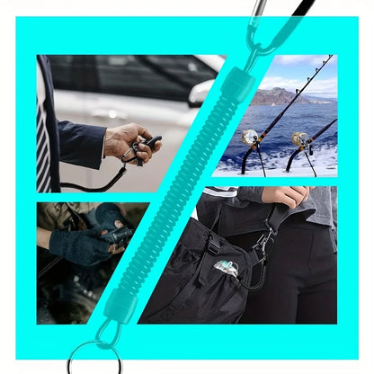 Retractable Coil Keychain Safety Strap