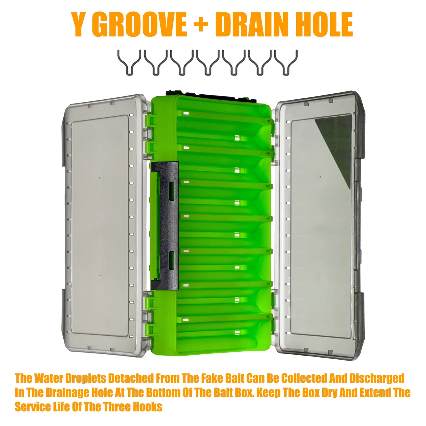 Double-Sided Fishing Tackle Organizer Box