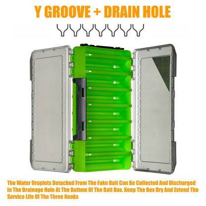 Double-Sided Fishing Tackle Organizer Box