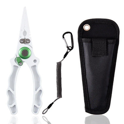 Stainless Steel Fishing Pliers – Hook Remover, Split Ring & Line Cutter