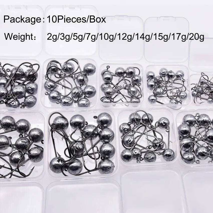 High Carbon Steel Jig Head Fishing Hooks