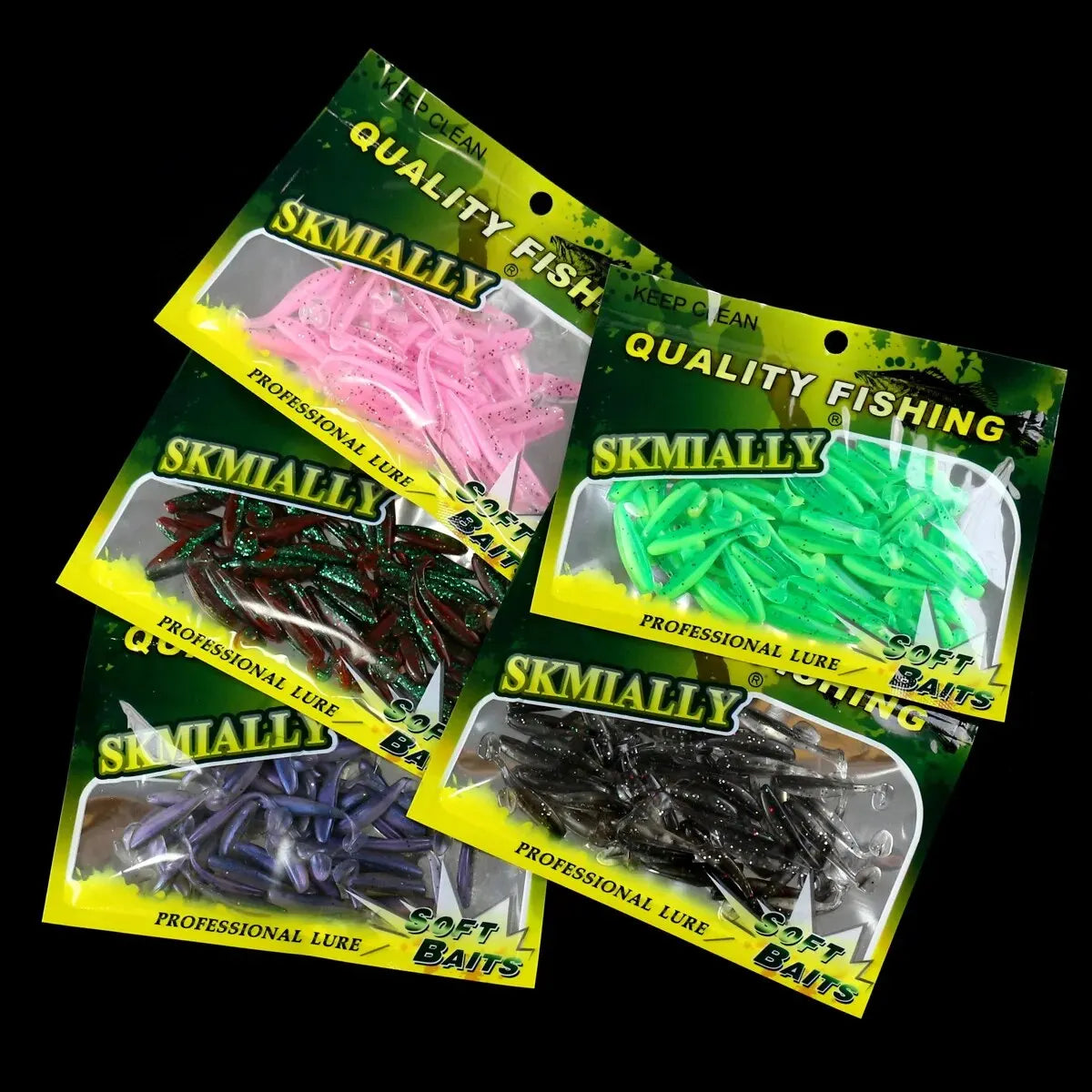 Micro Soft Plastic Fishing Lures – Trout & Freshwater Baits 50pcs