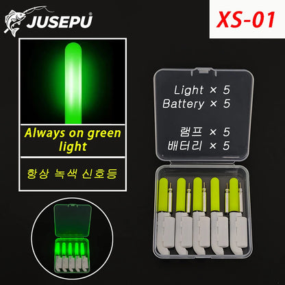 LED Fishing Rod Tip Bite Alarm Lights – 5 Pack