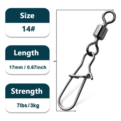 Duo-Lock Fishing Snap Swivels