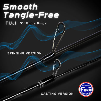 MIFINE Microbite Ultralight Fishing Rod – 0-10g Spinning & Casting