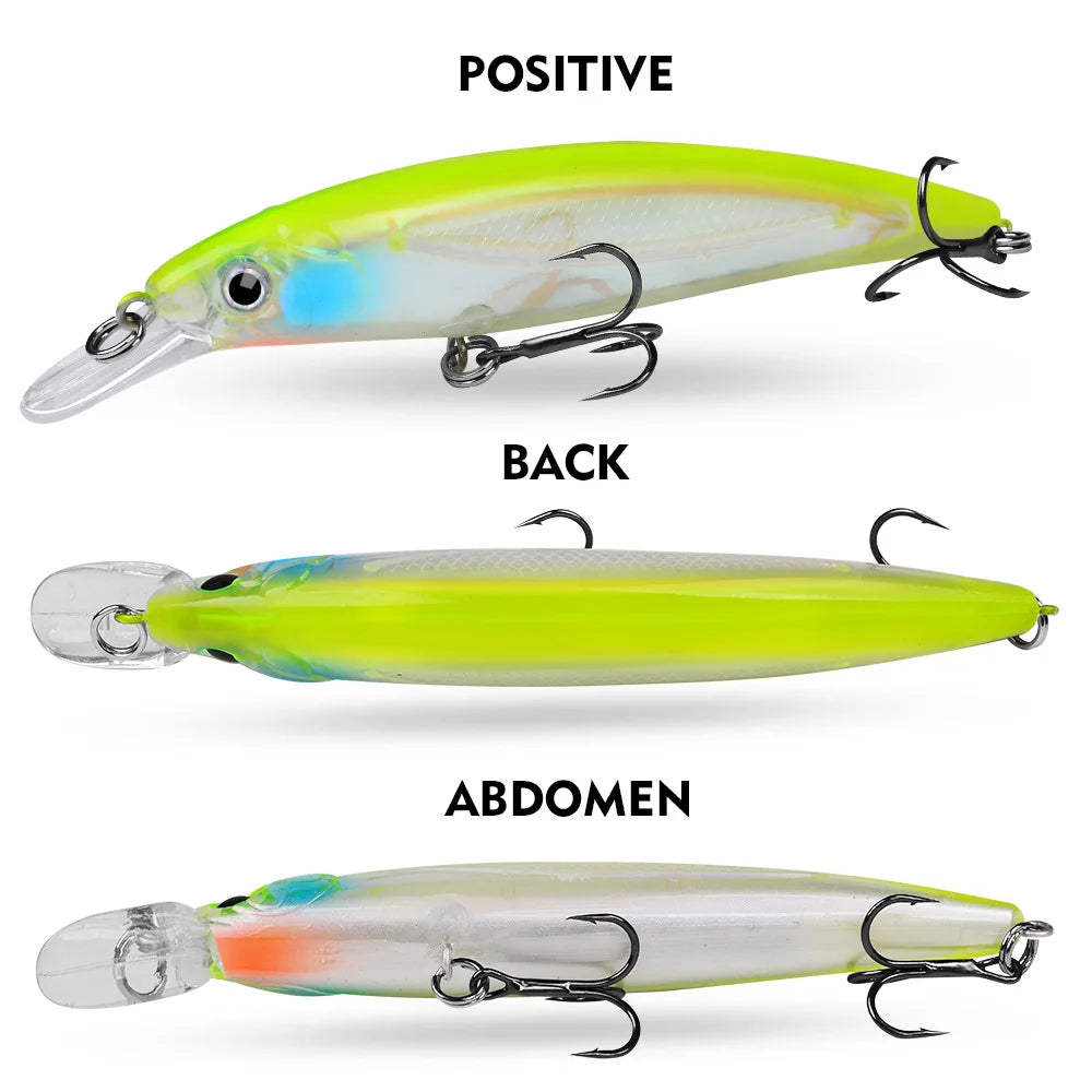 Floating Minnow Jerkbait Fishing Lure – 9cm / 11cm